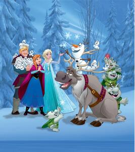 Dětská vliesová fototapeta na zed' Ledové království na ledě, Disney | 180 x 202 cm | DFTDNXL 5149