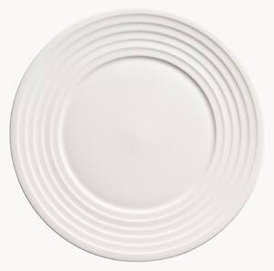 Sada mělkých talířů z kostního porcelánu Fine Dining Relief, 6 dílů