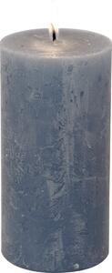 IHR Modrá cylindrická svíčka 14 cm