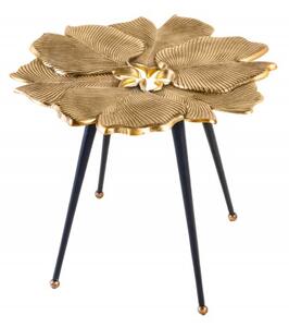 Odkládací stolek GINKGO LEAFS 58 CM zlatý NÁBYTEK | Doplňkový nábytek | Odkládací stolky