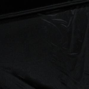 Polyesterový úplet / samet VELVET 8 UNI jednobarevný černý, š.140cm (látka v metráži)