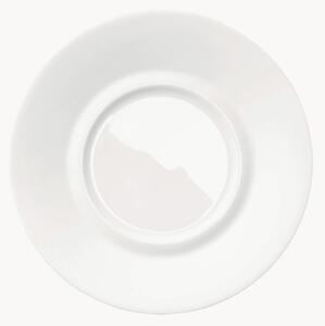 Sada podšálků z kostního porcelánu Cross White, 6 dílů