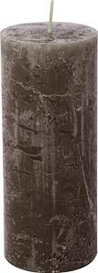 IHR Šedo-hnědá cylindrická svíčka 17 cm