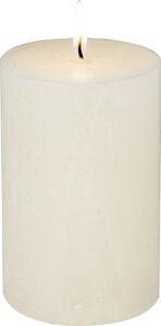 IHR Slonovinově bílá cylindrická svíčka 11 cm