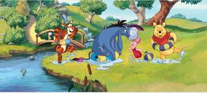 Dětská vliesová fototapeta na zed' Medvídek Pú Čas na plavání, Disney | 202 x 90 cm | DFTDNH 5315