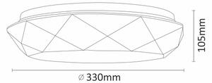LED Koupelnové stropní svítidlo GALAXY LED/17W/230V IP44