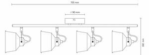 LED Stropní přisazené svítidlo 4xE14/8W/230V