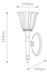Elstead BATH-DRYDEN1-PB-LED Koup. nást. svítidlo DRYDEN 1xG9/3W/230V IP44 zlatá