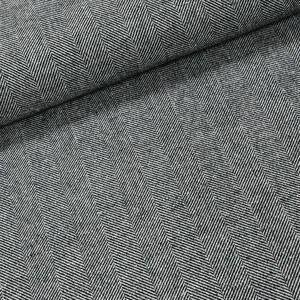 Kabátovina 2868/01, rybí kost, černo-krémová, š.155cm (látka v metráži)