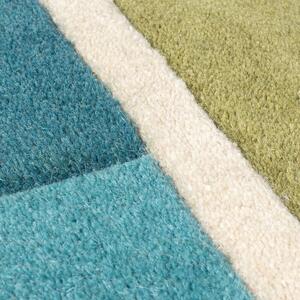 Ručně všívaný kusový koberec Illusion Piano Green/Multi 200x290 cm