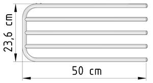 Aqualine - Sušák ručníků na otopné těleso 50 cm bílá
