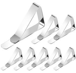TextilCentrum Spona na ubrus TABLECLOTH CLAMP, nerezová, š. 4,5cm x d. 7,4cm a 5cm