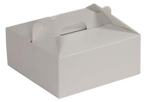 Krabice 190x190x80 mm na potraviny, výslužky, cukroví, šedá