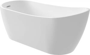 DEANTE - Arnika bílá Akrylátová vana, volně stojící, oval -150 cm KDA_015W