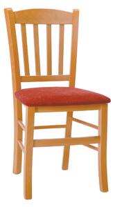 Stima Židle PAMELA s čalouněným sedákem Odstín: Dub, Látky: MICROFIBRA marrone 107