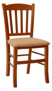 Stima židle VENETA s čalouněným sedákem Odstín: Třešeň, Látky: MICROFIBRA antracite 116