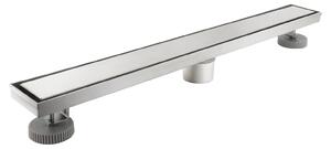 2-v-1 sprchový kanál - Lineární odtok - Nerezová ocel 304 - 61 cm - 60 litrů/minutu - Příslušenství včetně