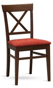 Stima Židle GRANDE s čalouněným sedákem Odstín: Dub Halifax, Látky: MIRON grigio 98