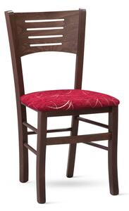 Stima Židle ATALA s čalouněným sedákem Odstín: Olše, Látky: TRISTAN camel 110