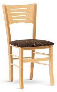 Stima Židle VERONA s čalouněným sedákem Odstín: Buk, Látky: LUX antracit 6