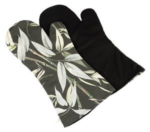 Bellatex Grilovací rukavice Bambus černá, 22 x 46 cm, 2 ks