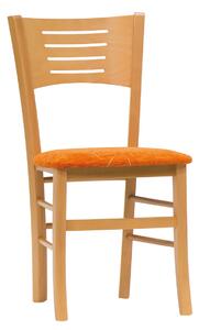 Stima židle VERONA s čalouněným sedákem Odstín: Tmavě Hnědá, Látky: TRISTAN beige 14