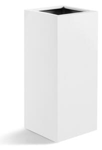 Argento High Cube, vysoký květináč Barva květináče: Matně bílá, Rozměry: 30x30x80 cm