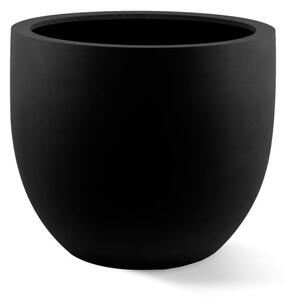 Argento New Egg, oválný květináč Barva květináče: Černá, Rozměry: 36x31 cm