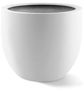 Argento New Egg, oválný květináč Barva květináče: Matně bílá, Rozměry: 36x31 cm