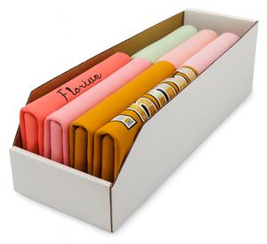 KARTON PAK Úložné boxy na oblečení, organizéry do skříně BÍLÝ KARTON 15x47cm