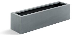 Argento Small Box, Malý truhlík - květináč Barva květináče: Přírodní šedá, Rozměry: 60x15x15 cm