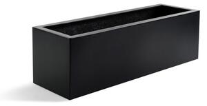 Argento Small Box, Malý truhlík - květináč Barva květináče: Černá, Rozměry: 60x15x15 cm