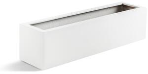 Argento Small Box, Malý truhlík - květináč Barva květináče: Matně bílá, Rozměry: 60x15x15 cm
