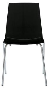 Stima Plastová židle LOLLIPOP s kovovou podnoží Odstín: Antracite - Transparentní