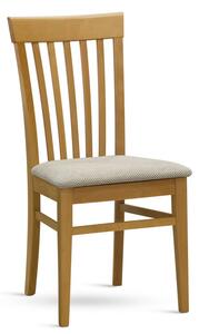 Židle K2, bílá (čalouněný sedák)