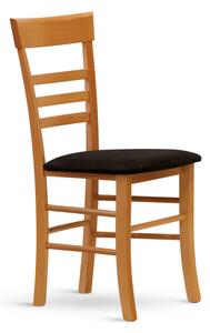 Stima Židle SIENA s čalouněným sedákem Odstín: Buk, Látky: LUX antracit 6