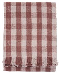 Přehoz z recyklované bavlny Old rose / Light pink 125 × 175 cm