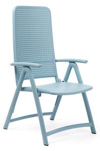 NARDI Skládací plastová židle DARSENA Odstín: Celeste