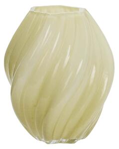 Skleněná váza Yellow 24 cm