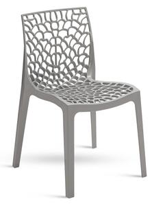 Stima Plastová židle GRUVYER Odstín: Grigio Perla