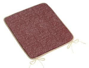Bellatex Hladký sedák LADA 34/032, UNI TMAVĚ VÍNOVÝ , čtverec 40x40cm