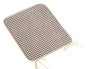Bellatex Hladký sedák BERTA 34/608, KOSTIČKA HNĚDÁ, čtverec 40x40cm