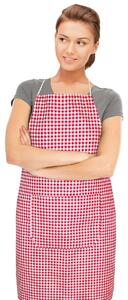 Bellatex kuchyňská zástěra BERTA 7750/609, KOSTIČKA ČERVENÁ 67x84cm