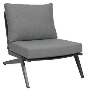 Stern Nízká židle/křeslo Jackie, Stern, 75x91x72 cm, rám lakovaný hliník černý (black matt), rychleschnoucí výplň, venkovní látka silk black
