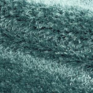 Kusový koberec Brilliant Shaggy 4200 Aqua kruh 200x200 cm