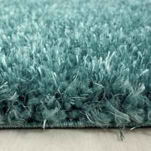 Kusový koberec Brilliant Shaggy 4200 Aqua kruh 80x80 cm