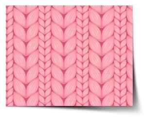 Sablio Plakát Růžové pletení - 60x40 cm