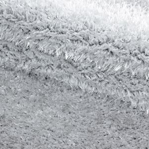 Kusový koberec Brilliant Shaggy 4200 Silver kruh 200x200 cm