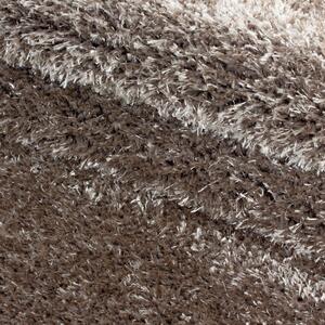 Kusový koberec Brilliant Shaggy 4200 Taupe kruh 200x200 cm