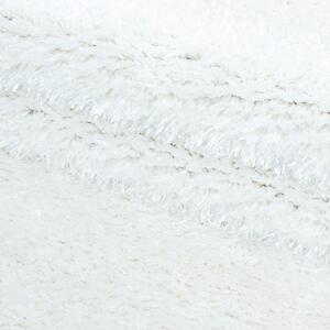 Kusový koberec Brilliant Shaggy 4200 Snow kruh 80x80 cm